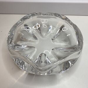 Vintage Signed Orrefors Glass Ashtray Bowl Stella Polaris By Vicke  Lindstrand